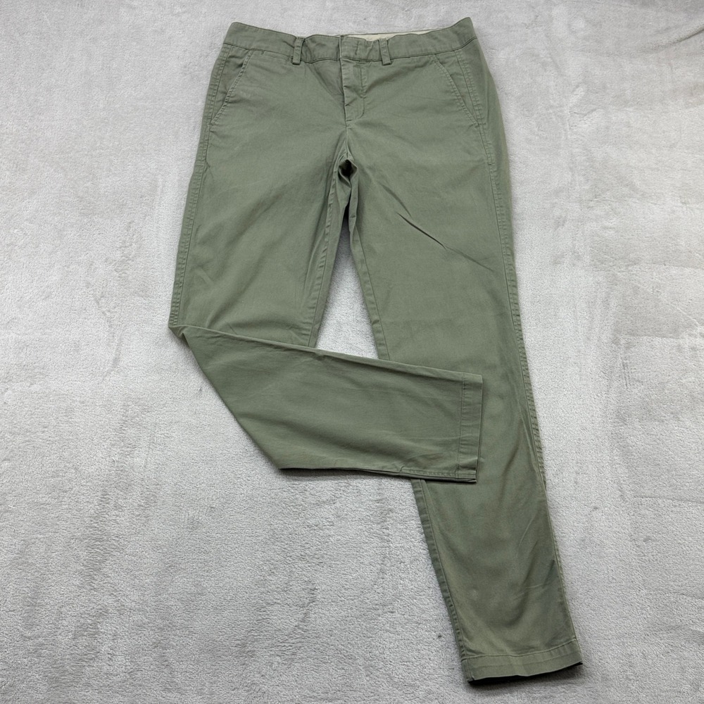 Vince Chino Pants Women 6 Olive Slim Straight Quiet Luxury Preppy Old Money Wear
